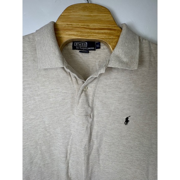 Polo Ralph Lauren Other - Polo Ralph Lauren Men's Polo Shirt Short Sleeve 100% Cotton SZ XL Beige Golf